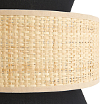 Бра с плетеным декором Bonnie Wicker Black Wall Lamp варинант исполнения - 3 | Loft Concept в Саратове