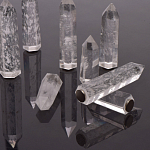 Люстра с двумя кольцами черного цвета с хрустальными элементами QUARTZ CRYSTAL варинант исполнения - 13 | Loft Concept в Саратове