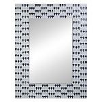 Прямоугольное зеркало с инкрустацией раковинами устриц Mother оf Pearl Facets варинант исполнения - 1 | Loft Concept в Саратове