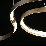 Люстра подвесная светодиодная в виде волнообразной ленты Ribbon Vortex варинант исполнения - 19 | Loft Concept в Саратове