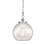 Подвесной светильник с прозрачным стеклянным плафоном в форме шара в современном стиле на цепи Feiss варинант исполнения - 1 | Loft Concept в Саратове