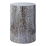 Столик с инкрустацией с перламутровым узором Dominic Black варинант исполнения - 1 | Loft Concept в Саратове