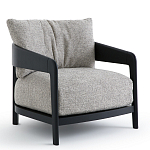 Кресло с каркасом из массива ясеня Deniaud Ash Grey Armchair варинант исполнения - 7 | Loft Concept в Саратове