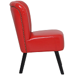 Кресло с обивкой из эко-кожи Harper Armchair Red варинант исполнения - 3 | Loft Concept в Саратове
