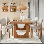 Деревянный стул из массива дуба Reed Oak Chair варинант исполнения - 6 | Loft Concept в Саратове