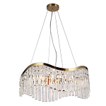 Люстра подвесная волнистой формы с хрустальными подвесками Ludivine Lighting варинант исполнения - 1 | Loft Concept в Саратове