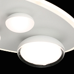 Потолочный светильник овальной формы белого цвета с 4-мя лампами Lunar Pebbles варинант исполнения - 6 | Loft Concept в Саратове