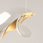 Люстра линейная с изогнутым плафоном Wave Line варинант исполнения - 10 | Loft Concept в Саратове