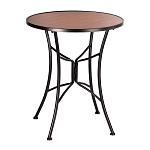 Столик приставной с круглой столешницей на металлическом черном основании Scenical Table варинант исполнения - 1 | Loft Concept в Саратове