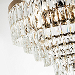 Люстра с прямоугольными хрустальными подвесками Lunet Crystal Rectangulars Chandelier 12 варинант исполнения - 2 | Loft Concept в Саратове