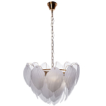 Люстра с лепестками из матового рифленого стекла Chandelier Water Lily варинант исполнения - 1 | Loft Concept в Саратове