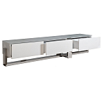 Тумба под телевизор со стеклянным фасадом Modern TumbvTV варинант исполнения - 2 | Loft Concept в Саратове