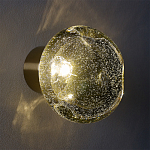 Бра с круглым плафоном из прозрачного стекла с пузырьками воздуха Effervia  варинант исполнения - 8 | Loft Concept в Саратове