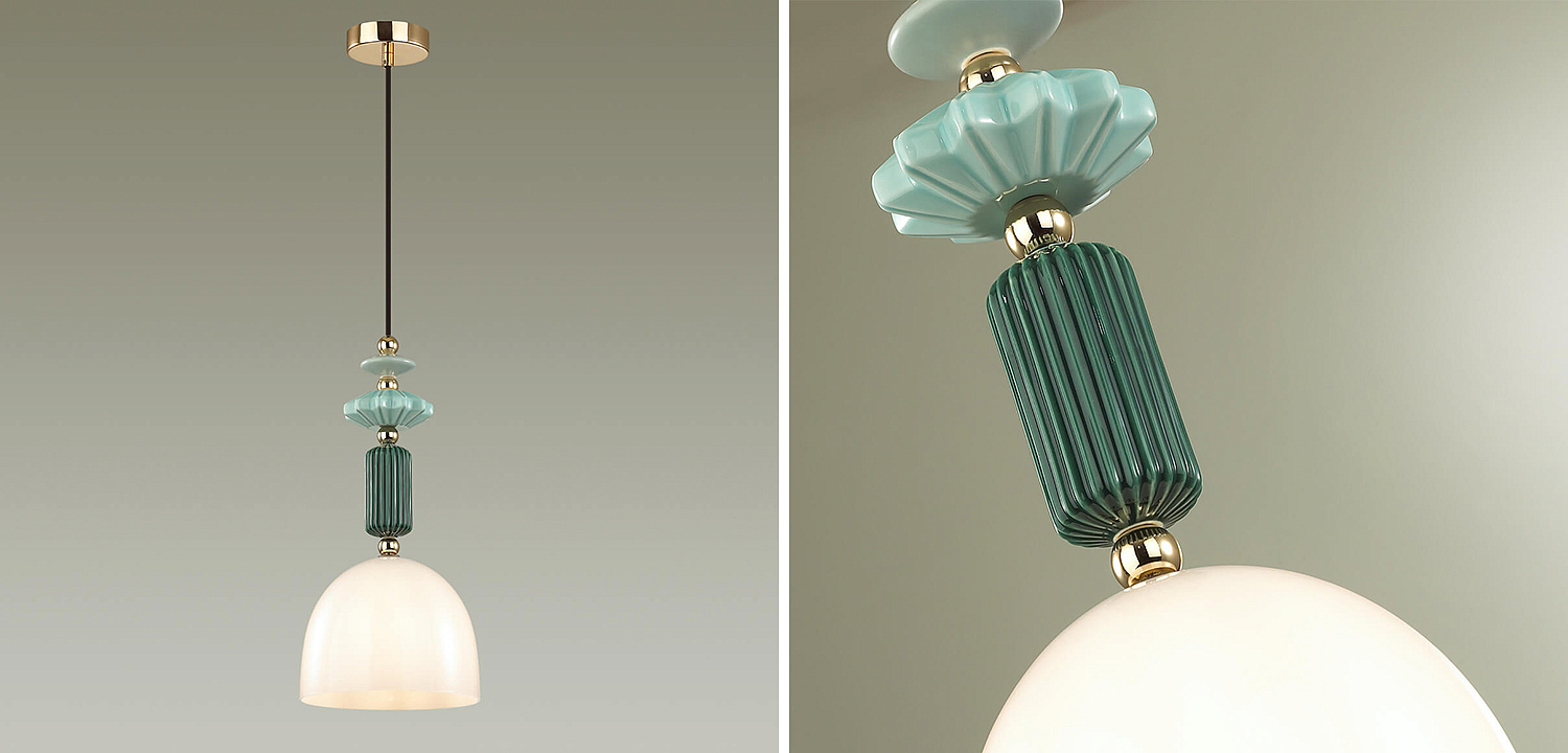 Подвесной светильник Iris hanging lamp green Подвесной светильник Iris hanging lamp green - Loft-Concept в Саратове