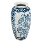 Ваза с синим цветочным орнаментом Blue & White Ornament  варинант исполнения - 1 | Loft Concept в Саратове