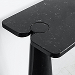 Консоль чёрная на 2-х конусообразных ножках Eros варинант исполнения - 2 | Loft Concept в Саратове