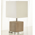 Настольная лампа деревянная с белым абажуром Wooden Table Lamp варинант исполнения - 1 | Loft Concept в Саратове