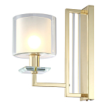 Бра с геометрическим каркасом из металла и цилиндрическим стеклянным плафоном Laurent варинант исполнения - 6 | Loft Concept в Саратове