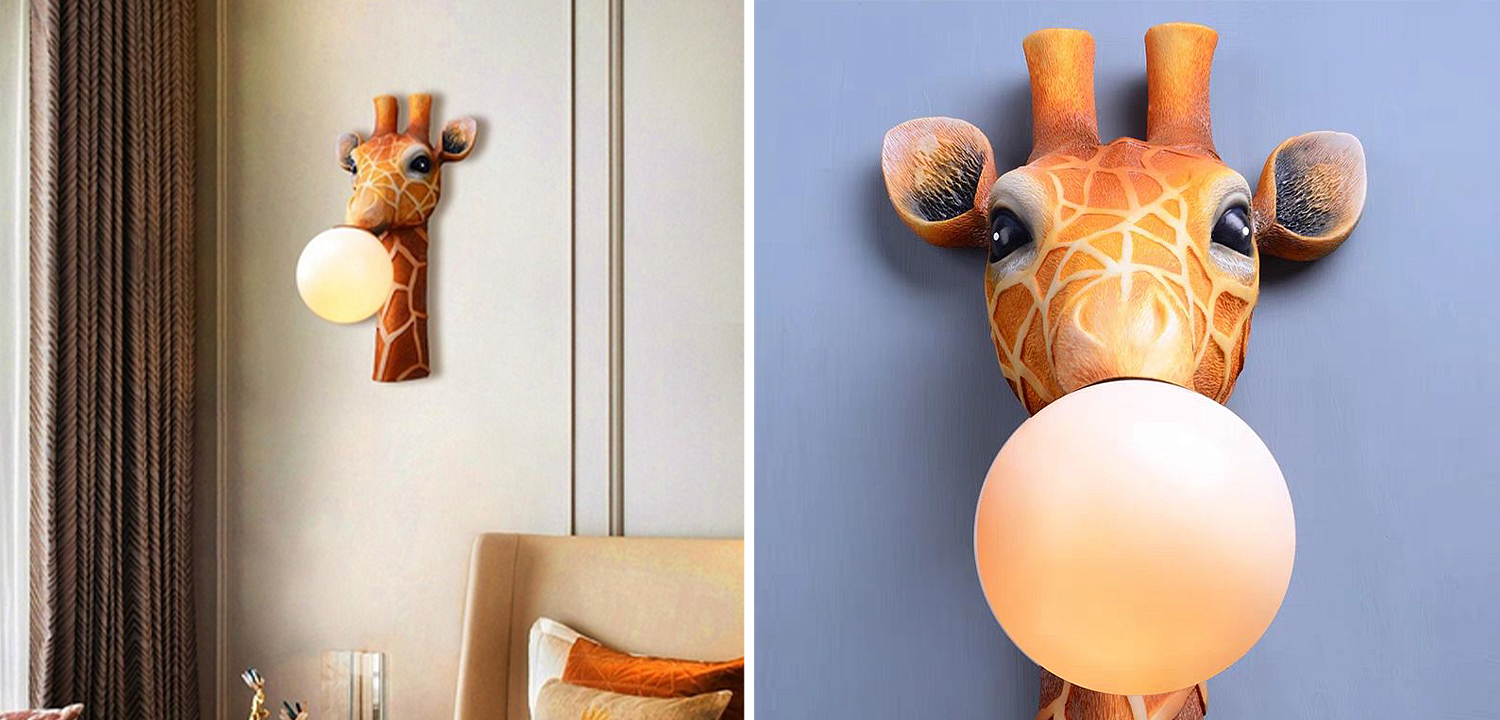 Бра для детской Жираф Bubble Gum Giraffe Wall Lamp Бра для детской Жираф Bubble Gum Giraffe Wall Lamp - Loft-Concept в Саратове