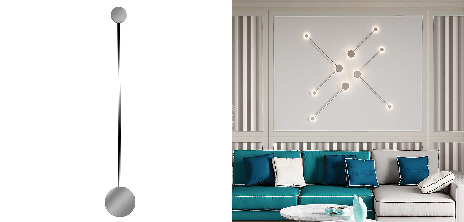 Бра Pin Wall Light Chrome 70 Бра Pin Wall Light Chrome 70 - Loft-Concept в Саратове