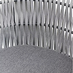 Кресло с декоративным плетением на спинке и подлокотниках Armchair Weaving варинант исполнения - 8 | Loft Concept в Саратове