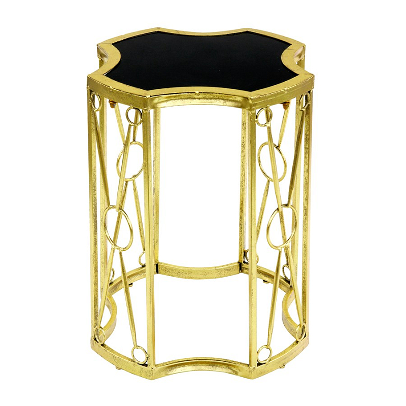 Приставной стол Mystic Art Deco Черный Золотой Приставной стол Mystic Art Deco Черный Золотой в Саратове | Loft Concept