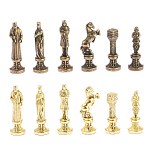 Шахматы Ренессанс из бронзы с доской из натурального камня Змеевик Decorative Thematic Chess варинант исполнения - 5 | Loft Concept в Саратове