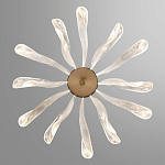 Люстра с крупными рельефным декором в виде лепестков 60 см Ethereal Bloom варинант исполнения - 4 | Loft Concept в Саратове