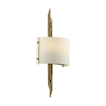 Бра с изогнутым плафоном на бронзовом основании с вертикальным декором из металлических трубок Sohne варинант исполнения - 7 | Loft Concept в Саратове