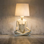 Лампа MANNEQUIN LAMP с абажуром телесный замок варинант исполнения - 5 | Loft Concept в Саратове