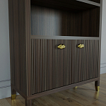 Книжный Стеллаж Elsa Dreams Walnut с задней стенкой варинант исполнения - 2 | Loft Concept в Саратове