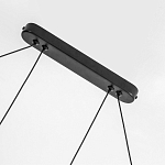 Светодиодная люстра Black LED Circle and Oval Lamp варинант исполнения - 3 | Loft Concept в Саратове