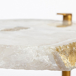 Кофейный стол со столешницей из агата Agate Design Beige варинант исполнения - 3 | Loft Concept в Саратове