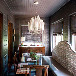 Люстра белая с несколькими ярусами деревянных палочек Bright Wooden Chandelier варинант исполнения - 5 | Loft Concept в Саратове