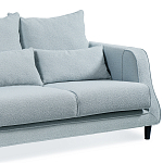 Диван Seldon с мягкими подушками голубое букле варинант исполнения - 6 | Loft Concept в Саратове