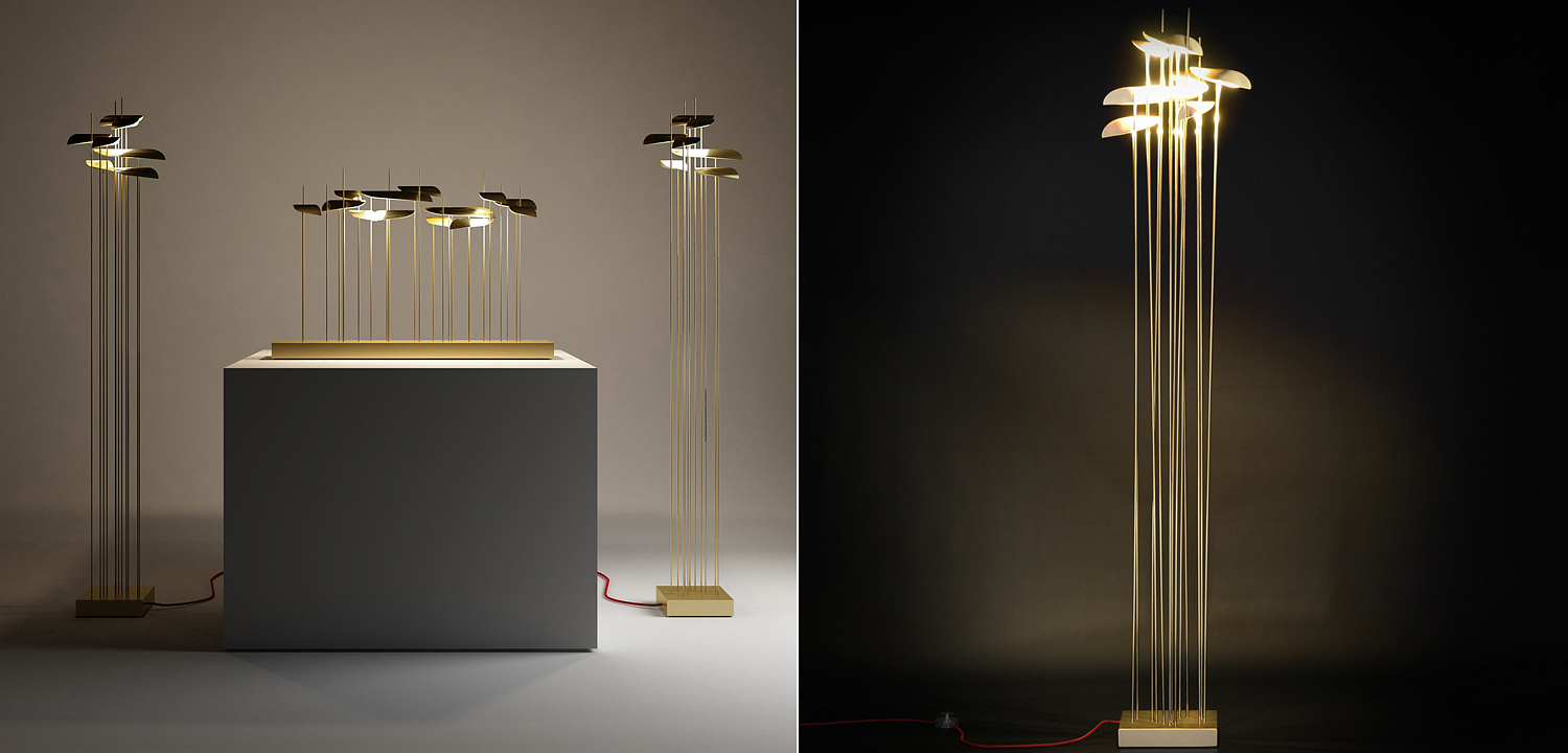 Торшер Paolo Castelli ANODINE FLOOR LAMP Торшер Paolo Castelli ANODINE FLOOR LAMP - Loft-Concept в Саратове