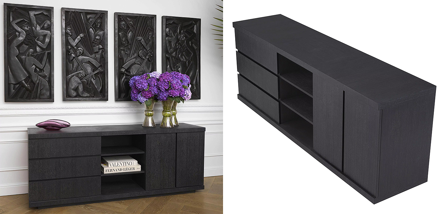 Комод Eichholtz Dresser Crosby Black Комод Eichholtz Dresser Crosby Black - Loft-Concept в Саратове