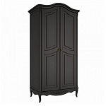 Шкаф черный из массива бука в стиле прованс Black Provence варинант исполнения - 3 | Loft Concept в Саратове