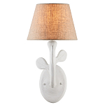 Бра с белым каркасом и тканевым абажуром Natural Stems варинант исполнения - 2 | Loft Concept в Саратове