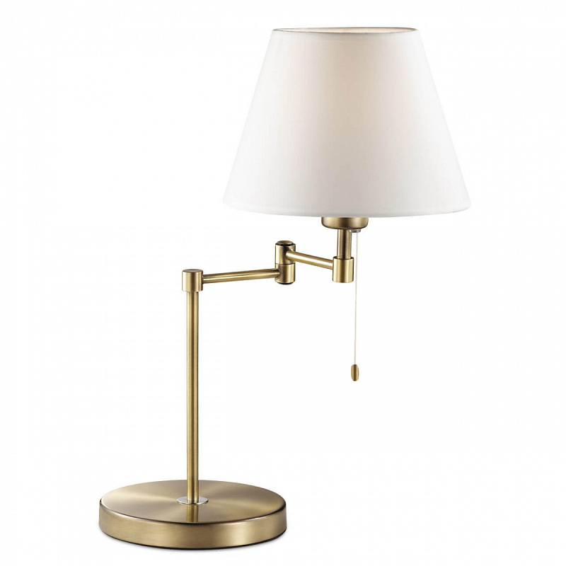 Настольная лампа Selvo Bronze Table lamp Белый Бронза Настольная лампа Selvo Bronze Table lamp Белый Бронза в Саратове | Loft Concept