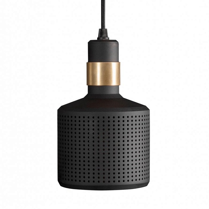 Подвесной светильник Riddle Pendant Lamp Black Черный Латунь Подвесной светильник Riddle Pendant Lamp Black Черный Латунь в Саратове | Loft Concept
