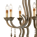 Люстра деревянная с подвесками Gray Curved Profile варинант исполнения - 1 | Loft Concept в Саратове