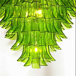 Люстра из семи ярусов зеленого стекла Independence варинант исполнения - 7 | Loft Concept в Саратове