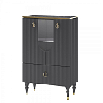 Витрина низкая двухдверная с ящиком Expanses of Beauty Graphite варинант исполнения - 1 | Loft Concept в Саратове