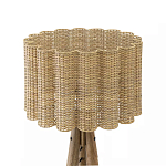 Торшер с плетеным абажуром на основании в виде треноги Lamp with Wicker Lampshade варинант исполнения - 2 | Loft Concept в Саратове