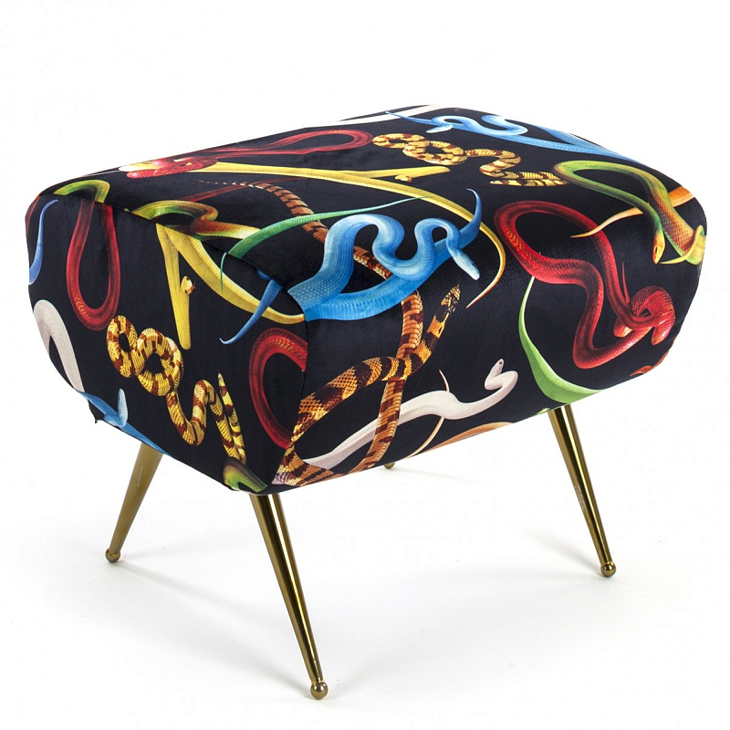 Оттоманка Seletti Pouf Snakes Мульти Латунь в Саратове | Loft Concept 