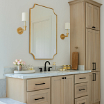 Зеркало в золотой деревянной раме Riviera варинант исполнения - 4 | Loft Concept в Саратове