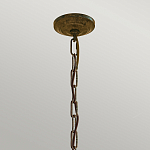 Люстра бронзового цвета с 6-ю лампами и подвесками из оптического стекла в классическом стиле Feiss варинант исполнения - 4 | Loft Concept в Саратове