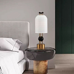 Настольная лампа в виде фонаря с белым фактурным абажуром Echoes of Light варинант исполнения - 7 | Loft Concept в Саратове