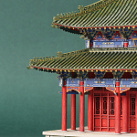 Макет Китайской пагоды миниатюра Дворцовый парк Синцинь в Пекине варинант исполнения - 1 | Loft Concept в Саратове